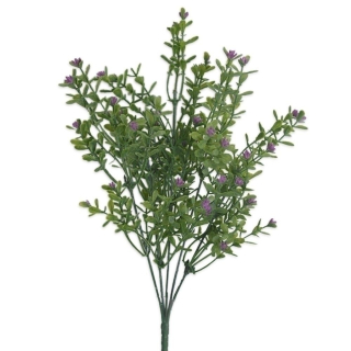 Keřík pvc 35cm zelená/růžová