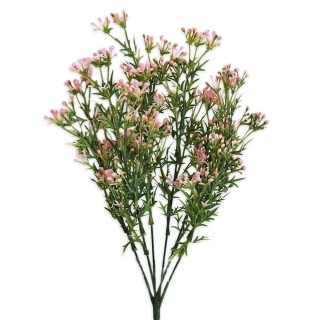 Keřík pvc 36cm zelená/růžová