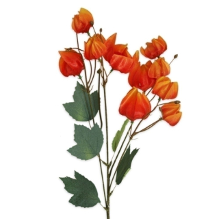 Physalis polyester 58cm oranžová