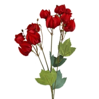 Physalis polyester 58cm červená