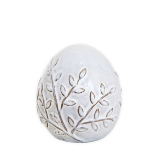 Vajíčko porcelán 9,5cm bílá