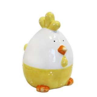 Kuře keramika 10cm  žlutá