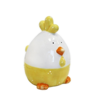Kuře keramika 7,8cm  žlutá
