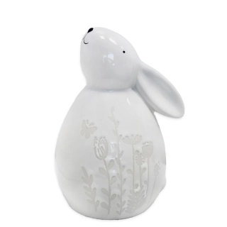 Zajíc porcelán 16,5cm bílá