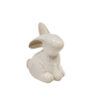 Zajíc porcelán 5,8cm bílá