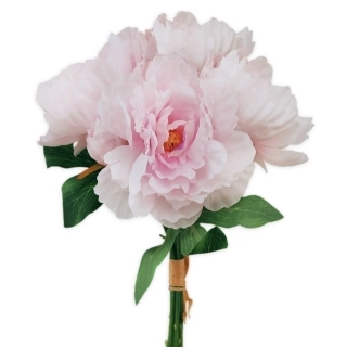 Pivoňky kytice x7/32cm růžová