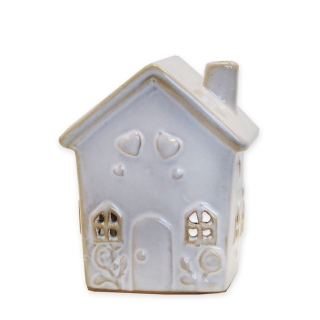 Domek svícen porcelán 9cm