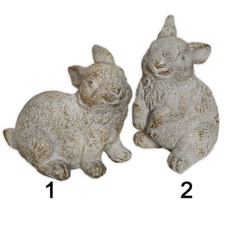 Zajíc polyresin 9,5cm mix