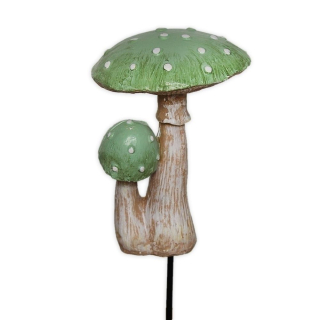 Muchomůrky polyresin 21cm zelená