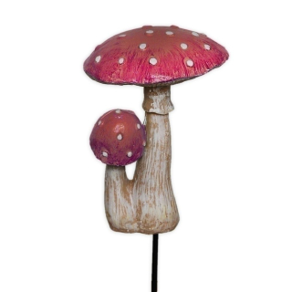 Muchomůrky polyresin 21cm červená