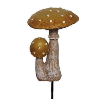 Muchomůrky polyresin 21cm hnědá