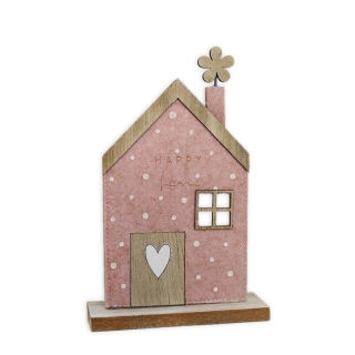 Domek filc 18,5cm pudrová