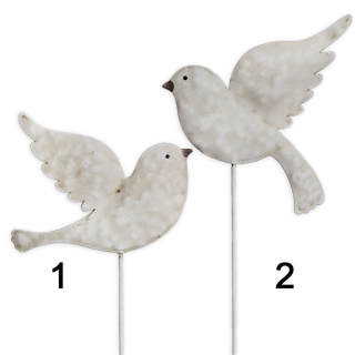 Ptáček zápich kov 10/40cm mix