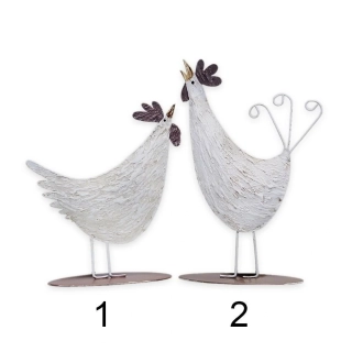 Slepice/kohout kov 10cm mix