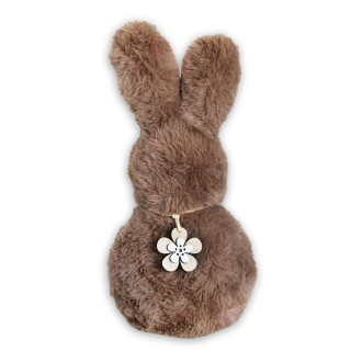 Zajíc textil 24cm hnědá