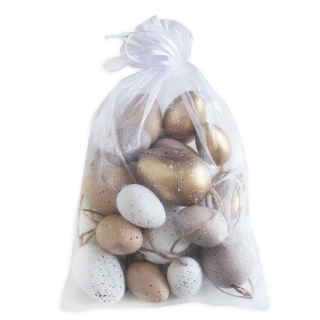 Vajíčka závěs pvc 16ks 4/5/6cm