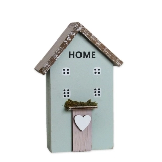 Domek dřevo 13cm mint