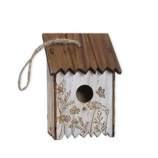 Budka závěs dřevo 11cm