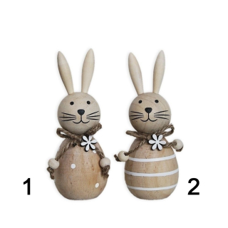 Zajíc dřevo 11,5cm mix