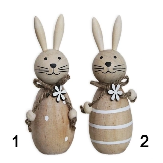 Zajíc dřevo 15cm mix