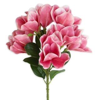 Magnólie větev  x9/78cm růžová