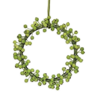 Věnec bobule 21cm zelená