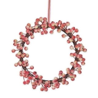 Věnec bobule 21cm růžová