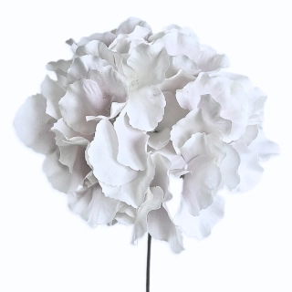 Hortenzie zápich umělá 28cm bílá