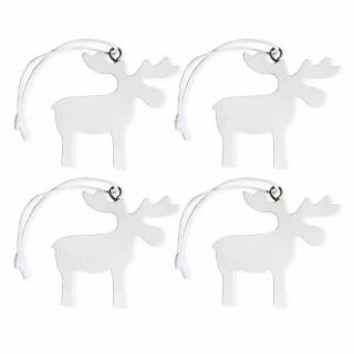 Sob závěs dřevo 4ks/5cm bílá