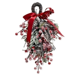 Kapka věnec 38cm vánoční