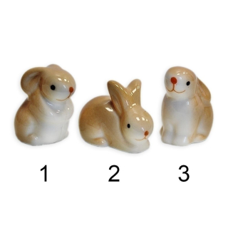 Zajíc porcelán 3,5cm mix