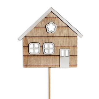 Domek zápich dřevo 8,4/32cm