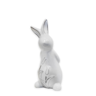 Zajíc porcelán 11cm krém
