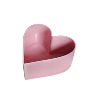 Srdce melamin 15cm růžová