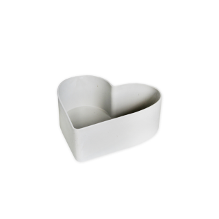 Srdce melamin 15cm krém