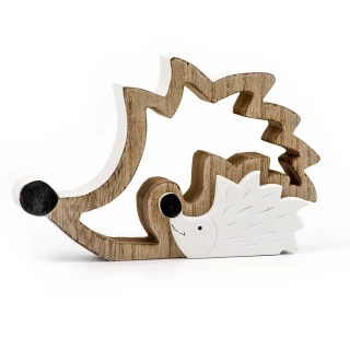 Ježek deko dřevo 30x19cm