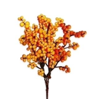 Bobule zápich pvc 19cm oranž