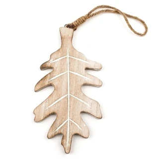 List závěs dřevo 15cm natural
