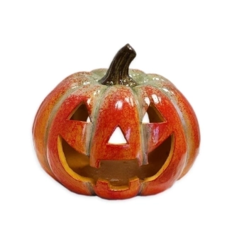 Dýně svícen keramika 16,5cm