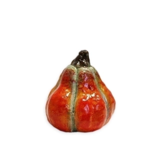 Dýně keramika 7,4cm oranž