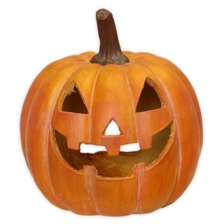 Dýně svícen resin 42cm oranž