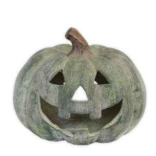 Dýně svícen resin 30cm zelená