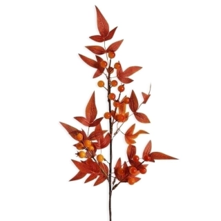 Větev podzim 63cm oranž