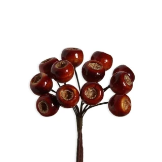 Bobule zápich pvc 12ks/11cm hnědá