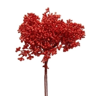 Bobule zápich pvc 33cm červená