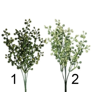 Bobule zápich pvc 34cm mix zelená/sv.zelená