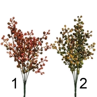Bobule zápich pvc 34cm mix růžová/zelenožlutá