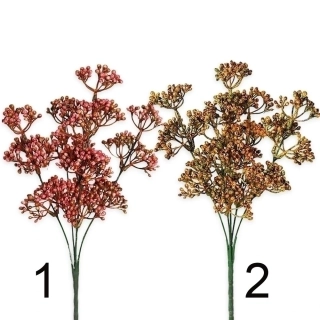 Bobule zápich pvc 31cm mix žlutá/růžová
