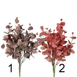 Keřík pvc 40cm mix červená/bordó
