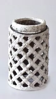 Šedý svícen Meia S